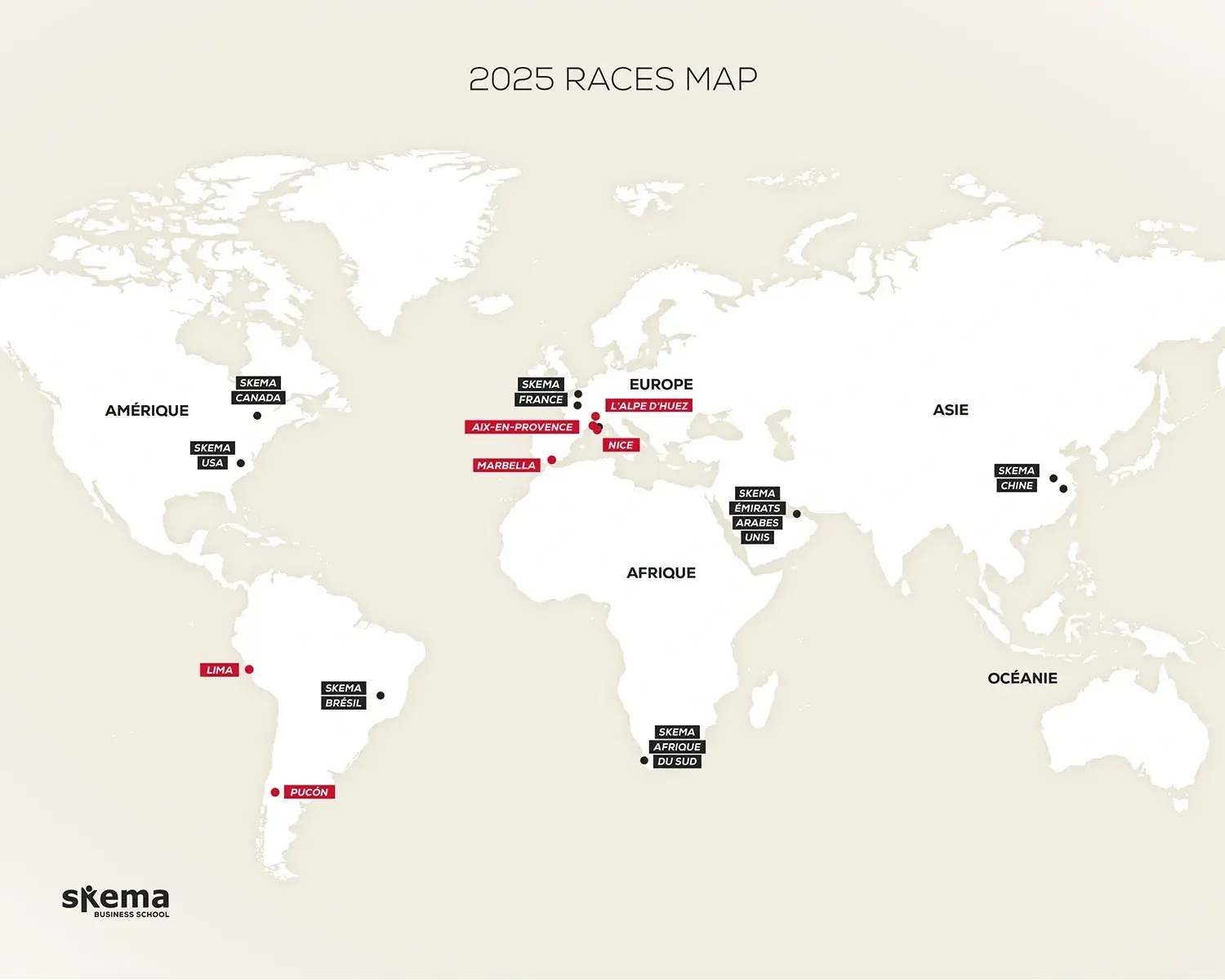 Léa Riccoboni races map 2025