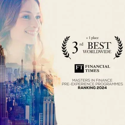 SKEMA ranks 3rd worldwide for its Finance programme in the Financial Times 2024 ranking
