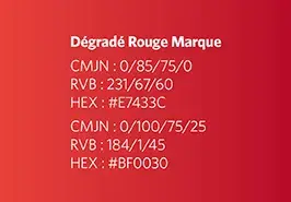Dégradé Rouge Marque
