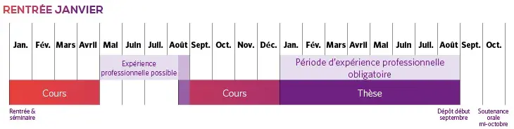 calendrier des cours spring