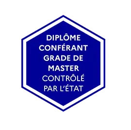 Logo accréditation Diplôme conférant grade de Master contrôlé par l'état