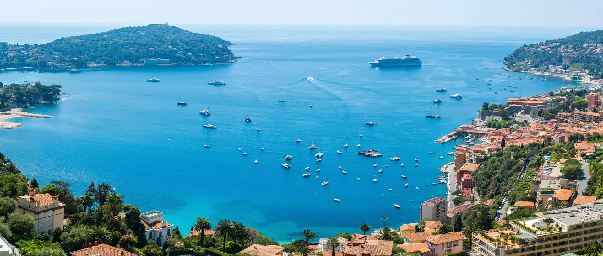 See of the sea from Antibes