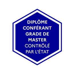 Logo accréditation Diplôme conférant grade de Master contrôlé par l'état